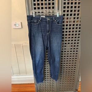 Paige Size 31 Hoxton Ankle Cut Blue Jeans
